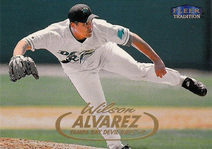 #444 Wilson Alvarez - Tampa Bay Devil Rays - 1998 Fleer Tradition Baseball