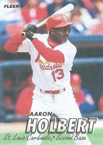 #444 Aaron Holbert - St. Louis Cardinals - 1997 Fleer Baseball