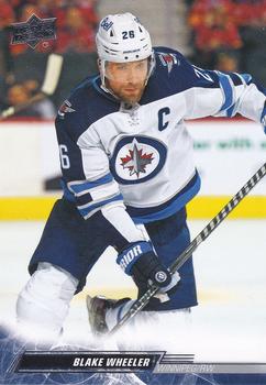 #445 Blake Wheeler - Winnipeg Jets - 2022-23 Upper Deck Hockey