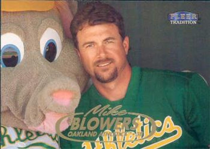 #445 Mike Blowers - Oakland Athletics - 1998 Fleer Tradition Baseball