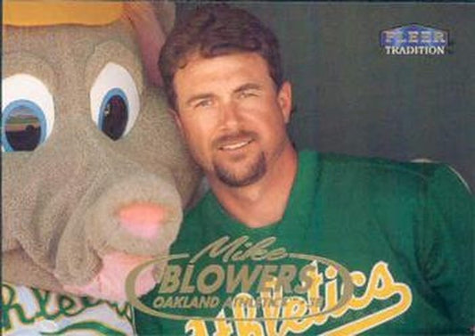#445 Mike Blowers - Oakland Athletics - 1998 Fleer Tradition Baseball