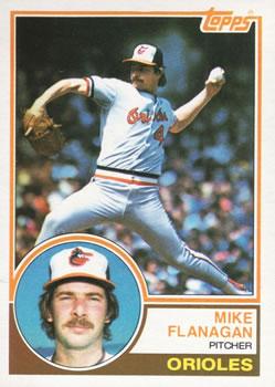 #445 Mike Flanagan - Baltimore Orioles - 1983 Topps Baseball