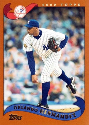 #445 Orlando Hernandez - New York Yankees - 2002 Topps Baseball