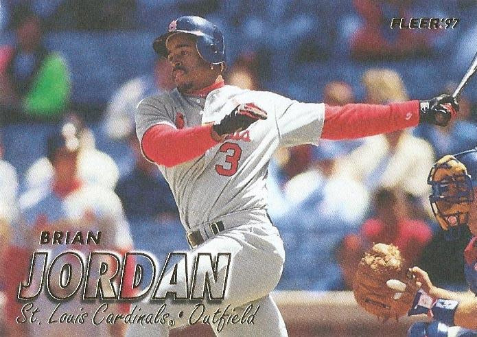 #445 Brian Jordan - St. Louis Cardinals - 1997 Fleer Baseball