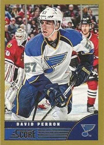#445 David Perron - St. Louis Blues - 2013-14 Score - Gold Hockey