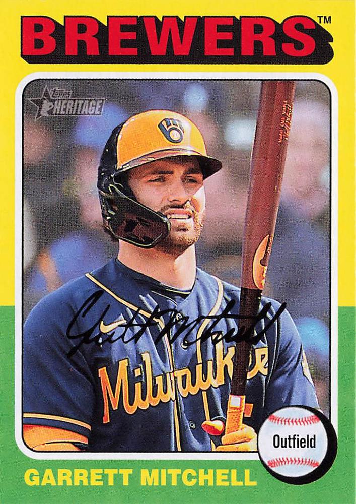 #445 Garrett Mitchell - Milwaukee Brewers - 2024 Topps Heritage Baseball