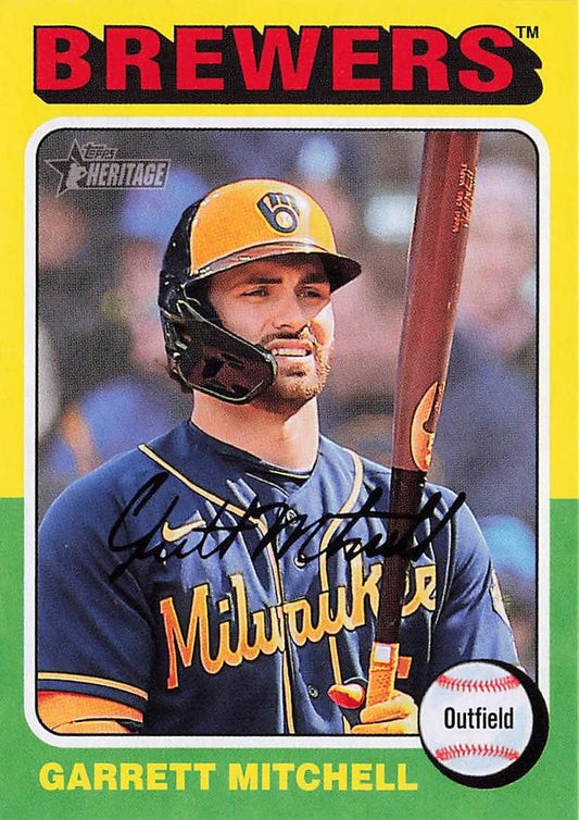 #445 Garrett Mitchell - Milwaukee Brewers - 2024 Topps Heritage Baseball