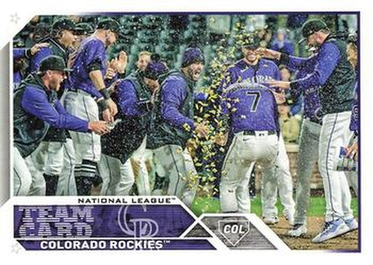 #445 Colorado Rockies - Colorado Rockies - 2023 Topps Baseball