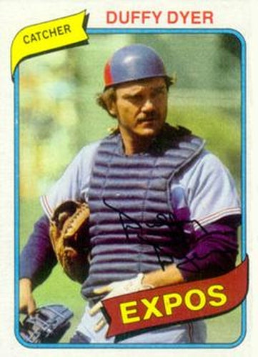 #446 Duffy Dyer - Montreal Expos - 1980 Topps Baseball