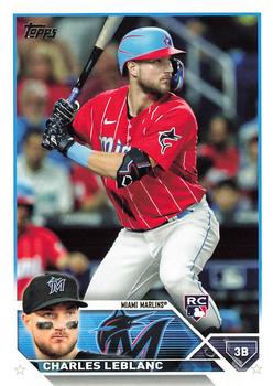 #446 Charles Leblanc - Miami Marlins - 2023 Topps Baseball