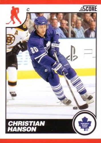 #446 Christian Hanson - Toronto Maple Leafs - 2010-11 Score Hockey