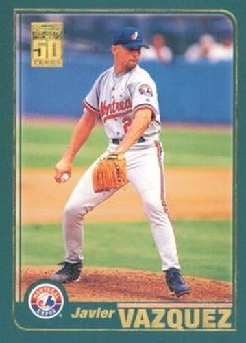 #446 Javier Vazquez - Montreal Expos - 2001 Topps Baseball