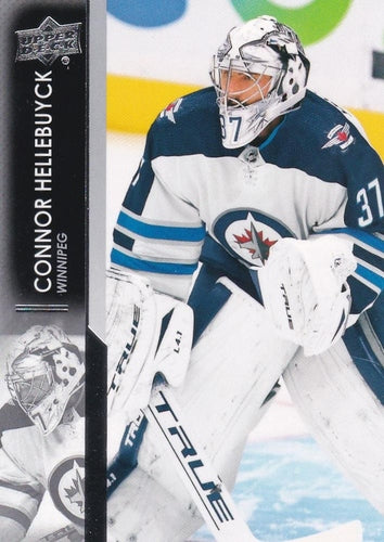 #446 Connor Hellebuyck - Winnipeg Jets - 2021-22 Upper Deck Hockey