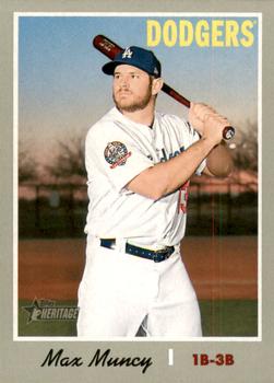 #446 Max Muncy - Los Angeles Dodgers - 2019 Topps Heritage Baseball