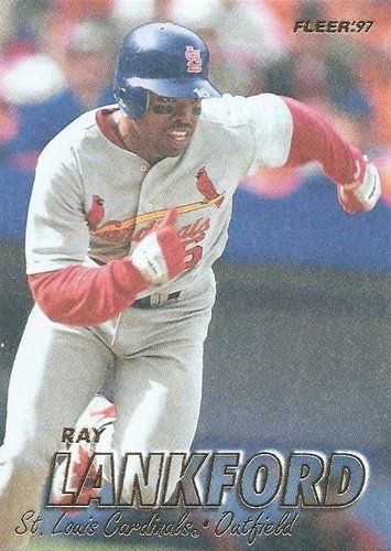 #446 Ray Lankford - St. Louis Cardinals - 1997 Fleer Baseball