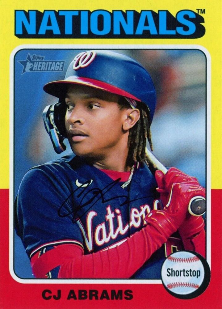 #446b CJ Abrams - Washington Nationals - 2024 Topps Heritage Baseball