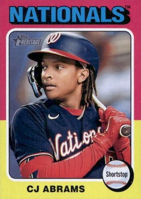 #446d CJ Abrams - Washington Nationals - 2024 Topps Heritage Baseball