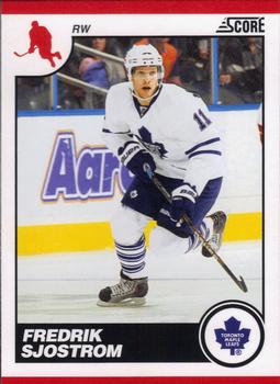 #447 Fredrik Sjostrom - Toronto Maple Leafs - 2010-11 Score Hockey
