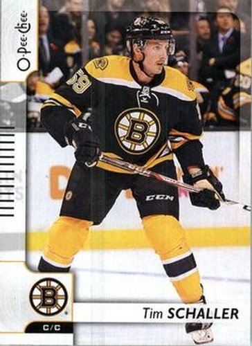 #447 Tim Schaller - Boston Bruins - 2017-18 O-Pee-Chee Hockey