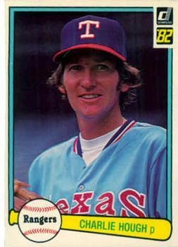 #447 Charlie Hough - Texas Rangers - 1982 Donruss Baseball