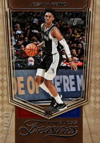 #447 Joshua Primo - San Antonio Spurs - 2021-22 Panini Chronicles Basketball