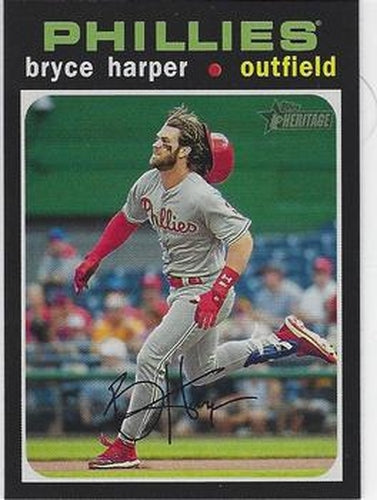 #447b Bryce Harper - Philadelphia Phillies - 2020 Topps Heritage Baseball