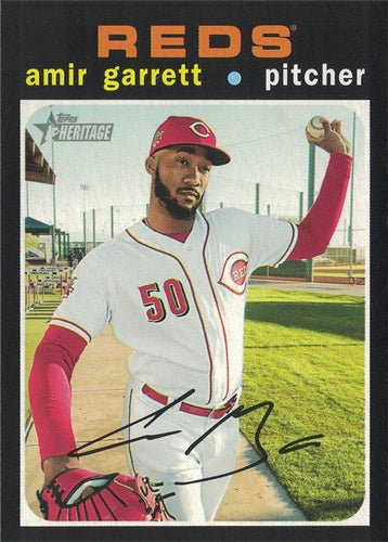 #448 Amir Garrett - Cincinnati Reds - 2020 Topps Heritage Baseball