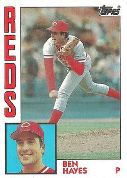 #448 Ben Hayes - Cincinnati Reds - 1984 Topps Baseball