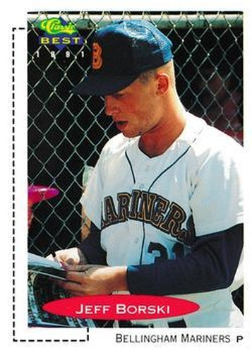#448 Jeff Borski - Bellingham Mariners - 1991 Classic Best Baseball