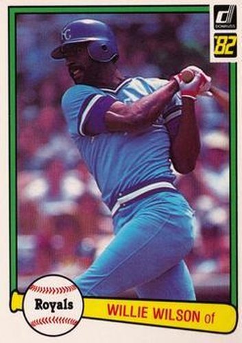 #448 Willie Wilson - Kansas City Royals - 1982 Donruss Baseball