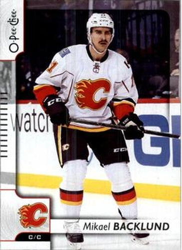 #448 Mikael Backlund - Calgary Flames - 2017-18 O-Pee-Chee Hockey