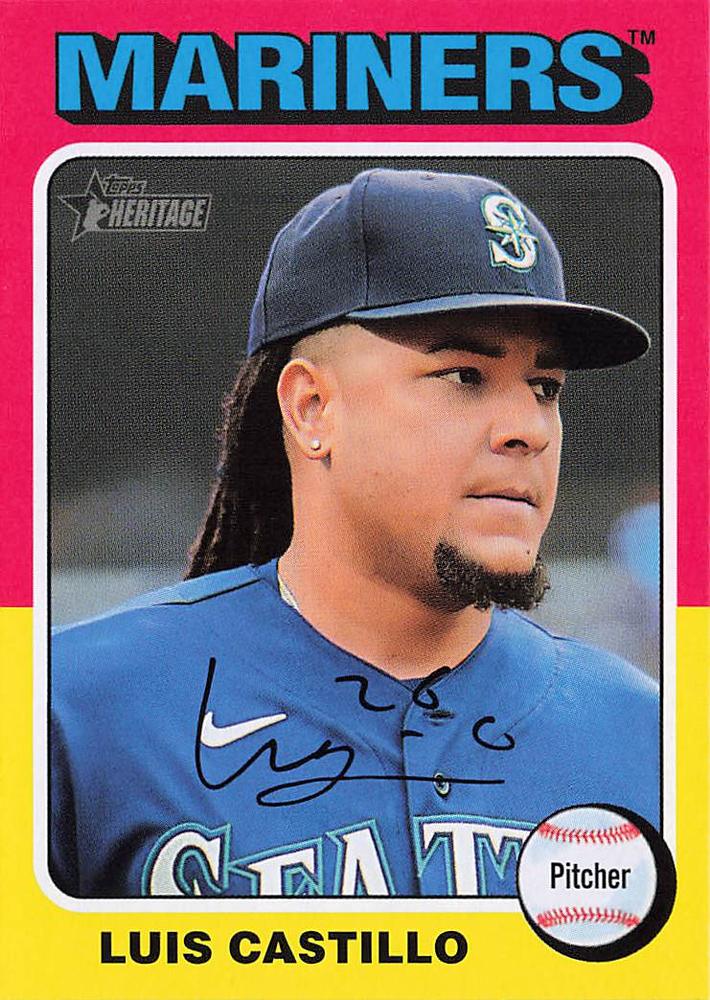 #449 Luis Castillo - Seattle Mariners - 2024 Topps Heritage Baseball