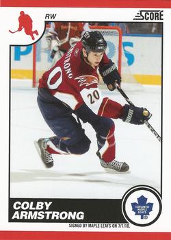 #449 Colby Armstrong - Toronto Maple Leafs - 2010-11 Score Hockey