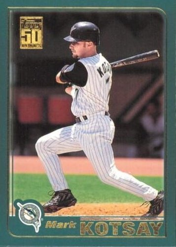 #449 Mark Kotsay - Florida Marlins - 2001 Topps Baseball