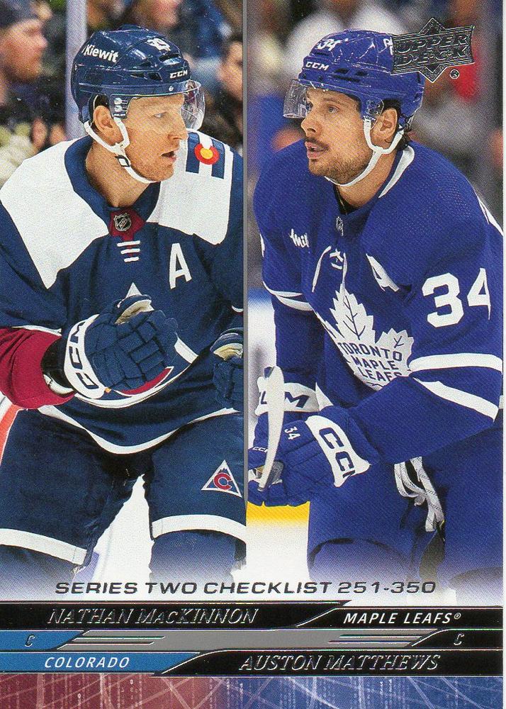 #449 Nathan MacKinnon / Auston Matthews - Colorado Avalanche / Toronto Maple Leafs - 2024-25 Upper Deck Hockey
