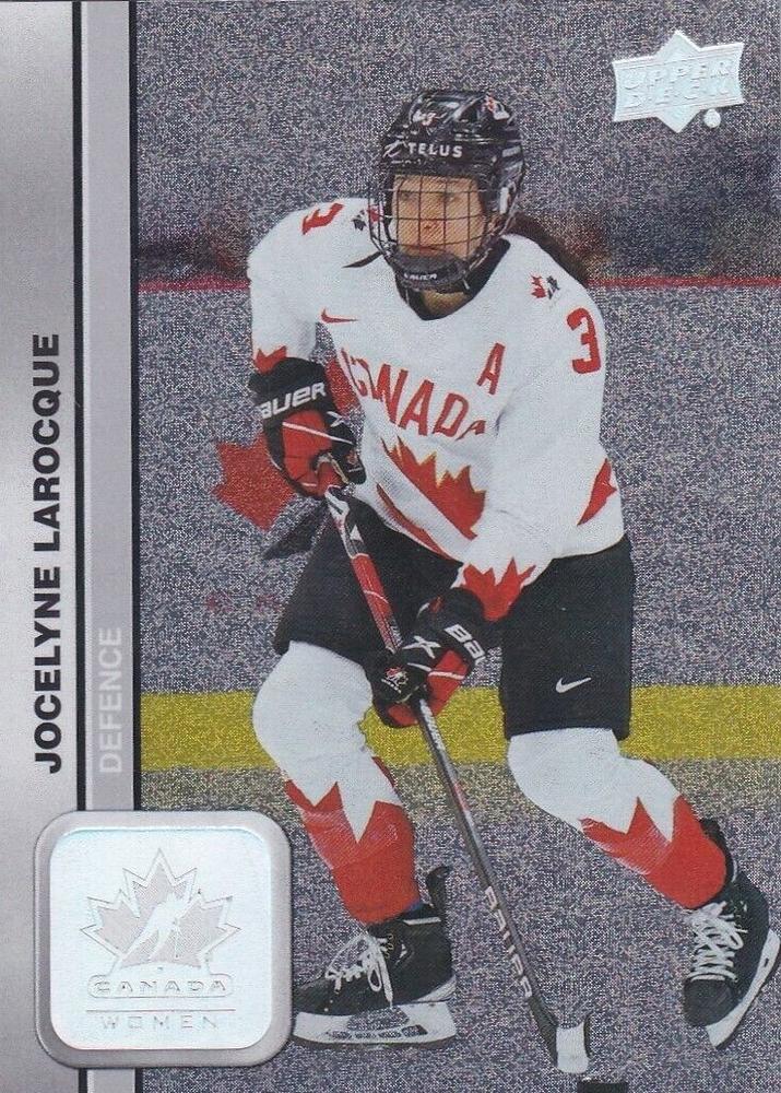 #44 Jocelyne Larocque - Canada - 2023 Upper Deck Team Canada Juniors - Patterned Foilboard Hockey