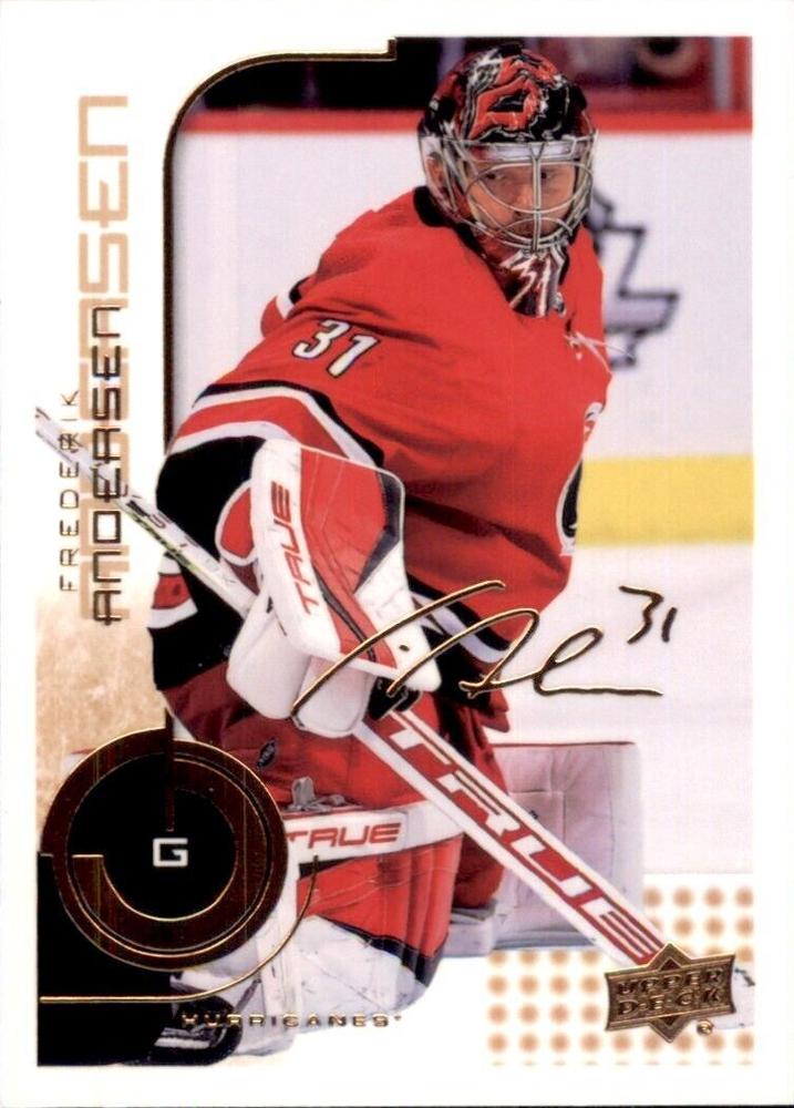 #44 Frederik Andersen - Carolina Hurricanes - 2022-23 Upper Deck MVP - 20th Anniversary Hockey