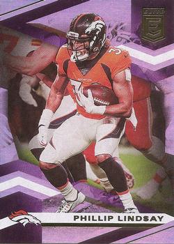 #44 Phillip Lindsay - Denver Broncos - 2020 Donruss Elite Football