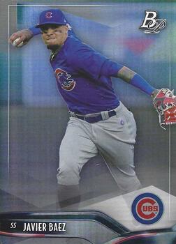 #44 Javier Baez - Chicago Cubs - 2021 Bowman Platinum Baseball