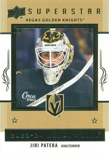 #HR44 Jiri Patera - Vegas Golden Knights - 2023-24 Upper Deck - Honor Roll Hockey