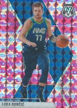 #44 Luka Doncic - Dallas Mavericks - 2019-20 Panini Mosaic - Camo Pink Basketball
