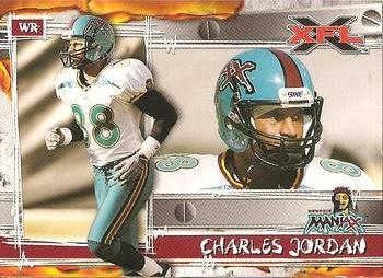 #44 Charles Jordan - Memphis Maniax - 2001 Topps XFL Football