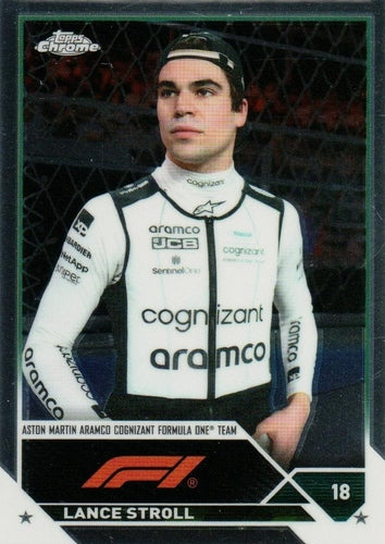 #44 Lance Stroll - Aston Martin Aramco Cognizant F1 Team - 2023 Topps Chrome Formula 1 Racing
