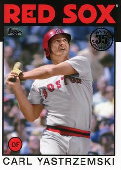 #86B-44 Carl Yastrzemski - Boston Red Sox - 2021 Topps Update - 1986 Topps Baseball 35th Anniversary Baseball