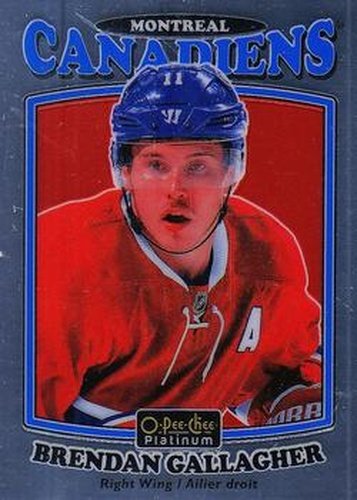 #R-44 Brendan Gallagher - Montreal Canadiens - 2016-17 O-Pee-Chee Platinum - Retro Hockey