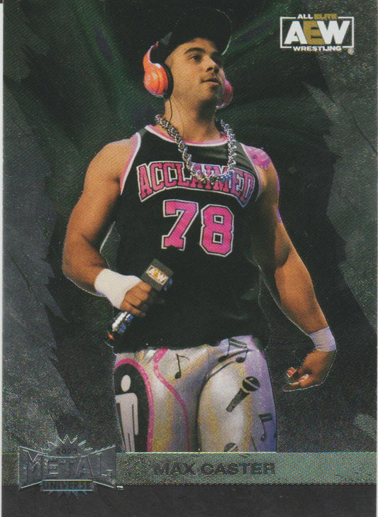 #44 Max Caster - 2022 SkyBox Metal Universe AEW Wrestling