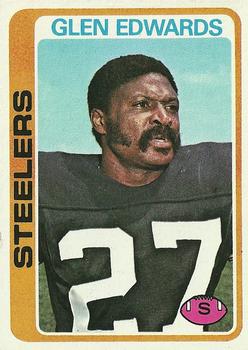 #44 Glen Edwards - Pittsburgh Steelers - 1978 Topps Football