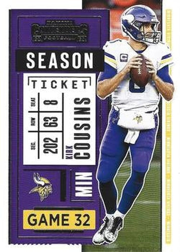 #44 Kirk Cousins - Minnesota Vikings - 2020 Panini Contenders Football