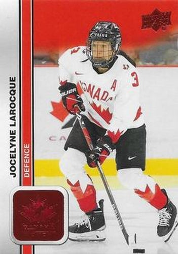 #44 Jocelyne Larocque - Canada - 2023 Upper Deck Team Canada Juniors - Red Foil Hockey