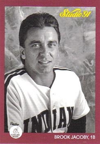 #44 Brook Jacoby - Cleveland Indians - 1991 Studio Baseball